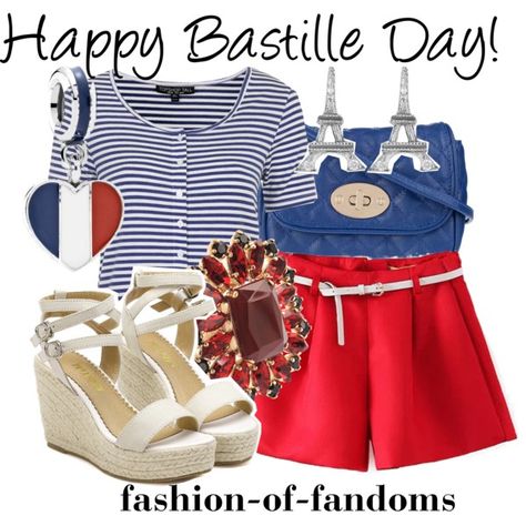 Happy Bastille Day, Paris Ideas, Girls Y2k, Disney Bounds, Inspired Clothes, Bastille Day, Cathy Waterman, Fandom Fashion, Casual Cosplay