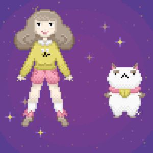 puppycat-pixelart-animation3.gif (300×300) Drag Aesthetic, Bee Puppycat, Perler Designs, Bee And Puppycat, I Want To Be, Slime, Pixel Art, Baby Mobile, Mood Board