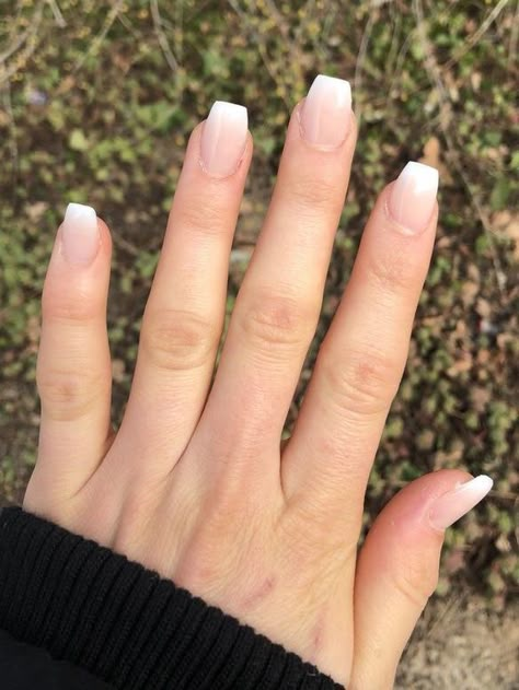 French Manicure Thick White, French Vanilla Manicure, Bridal French Manicure, Dip French Manicure, Nude French Manicure, Natural French Tip, French Gel Manicure, American Manicure Nails, Big Nails