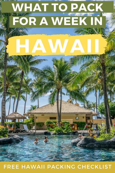 Hawaii In April, What To Do In Hawaii, Free Printable Packing List, Pack For A Week, Hawaii Trip Planning, Hawaii Vacation Tips, Hawaii Packing List, Things To Do In Hawaii, Hawaii Packing