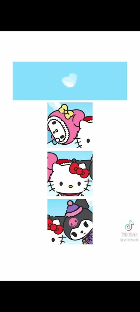 Trio Matching Icons Hello Kitty, Trio Hello Kitty Pfp, Christmas Matching Pfp Best Friends, Sanrio Matching Icons Trio, Sanrio Trio Matching Pfp, Christmas Trio Matching Pfp, Trio Christmas Pfp, Pfp Hello Kitty Black, Matching Pfp Friends Christmas