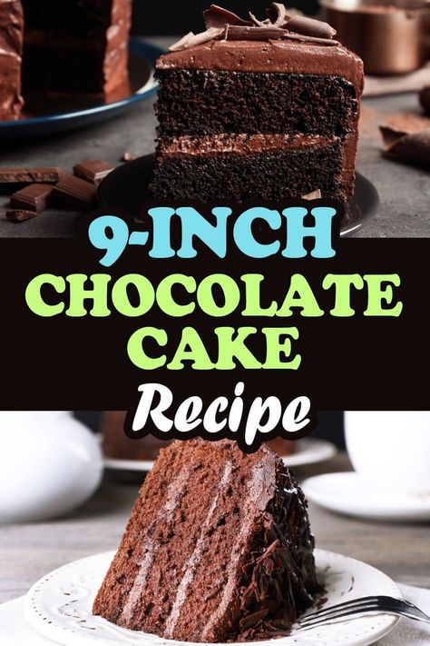 Moistest Chocolate Cake Ever, 9 Inch Chocolate Cake Recipe, 9 Inch Chocolate Cake, 9 Inch Cake Recipe, 9 Inch Cake, Small Chocolate Cake, Cake Recipes Uk, Fluffy Chocolate Cake, Chocolate Cake From Scratch