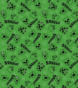 Online Fabric Store: Precut Fabric & Fabric by the Yard Creeper Pattern, Minecraft Computer, Minecraft Fabric, Games Minecraft, Store Fabric, Paper Boy, Hacker Wallpaper, Buy Fabric Online, Cute Emo