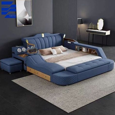 Extendable Sofa, Double Bed Bedroom, Extendable Bed, Modern Leather Couch, Multifunctional Bed, Smart Sofa, Bed Extension, Bed Luxury, Bed Headboard Design