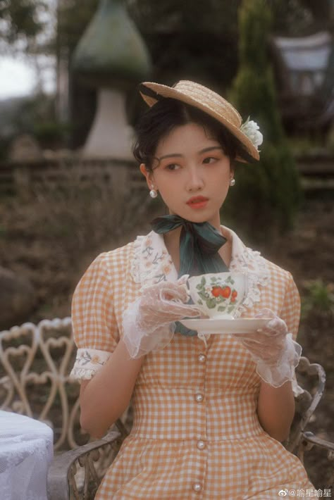 Person Holding Teacup Reference, Pouring Tea Pose Reference, Sipping Tea Pose, Person Holding Teacup, Holding A Teacup Reference, Tea Party Pose, Tea Girl Aesthetic, Drinking Tea Pose, Drinking Tea Pose Reference