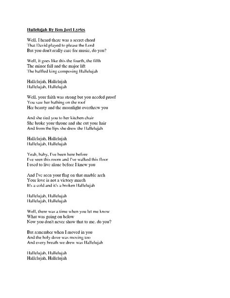 Hallelujah lyrics Hallelujah Song Lyrics, Hallejuah Song, Hallelujah Tattoo, Hallelujah Lyrics, Song Tattoos, Christian Songs, Song Lyrics, Tattoo Ideas, Jesus