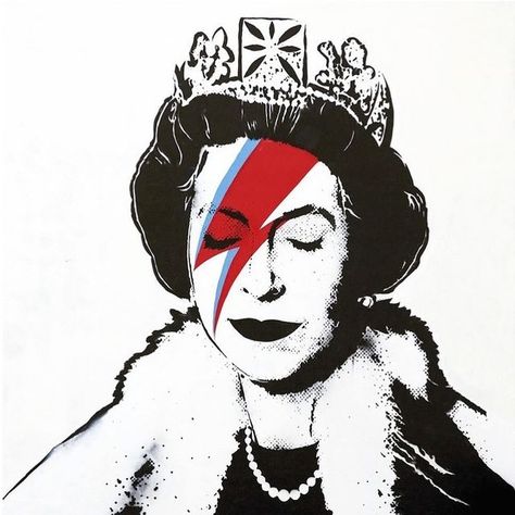 Banksy Street Art, Banksy, David Bowie, Queen Elizabeth, Ukraine, Street Art, Queen