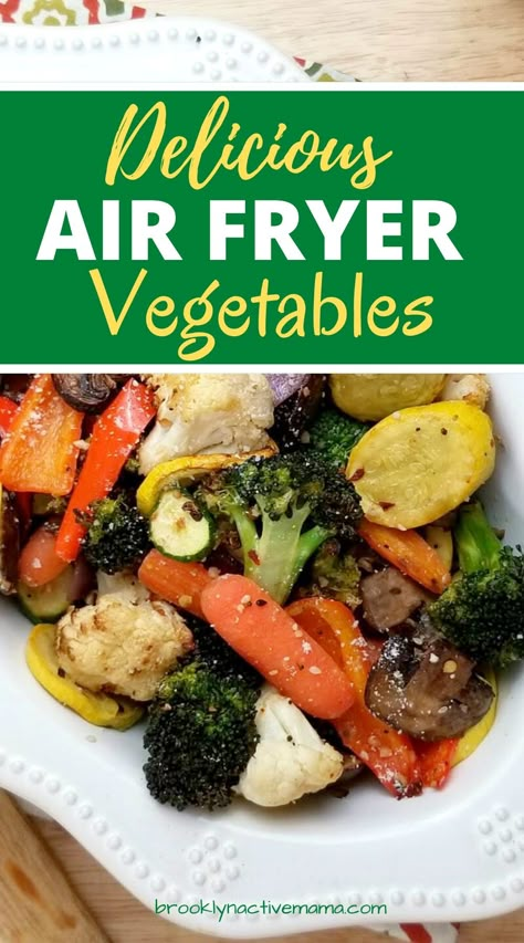 Air Fryer Roasted Vegetables, Air Fryer Recipes Healthy Low Carb, Air Fried Food, Air Fryer Oven Recipes, Roasted Vegetable Recipes, Air Fryer Recipes Chicken, Air Fryer Dinner Recipes, Air Fryer Healthy, Air Fryer Recipes Easy