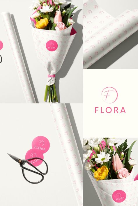 Flower Business Logo, Flower Shop Logo Design, Flower Shop Branding, Flower Logos, Flower Shop Logo, Florist Brand, Graphic Designer Studio, Flower Branding, Flower Logo Design