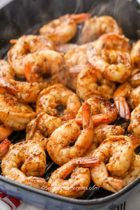 Vodka Pizza, Shrimp Taco Seasoning, Cajun Dinner, Easy Shrimp Tacos, Frozen Cooked Shrimp, Spiced Shrimp, Shrimp Tacos Easy, Shrimp Pasta Recipe, Pasta Shrimp