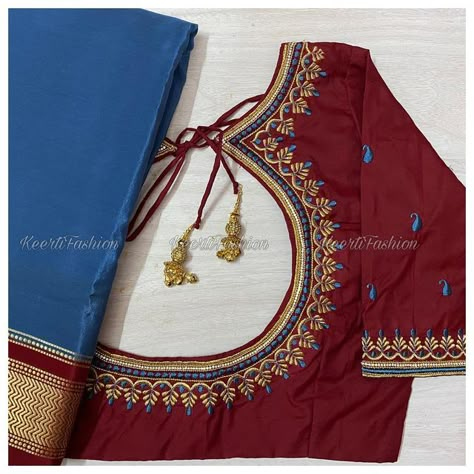 Embroidery For Silk Saree Blouse, Machine Embroidered Blouse Designs, Thread Embroidered Blouse Designs, Simple Machine Embroidery Designs For Blouse, Machine Embroidery Designs For Blouse Latest, Embroidery Designs Blouse, Embroidery Designs For Blouses, Machine Embroidery Designs For Blouse, Machine Embroidery Blouse