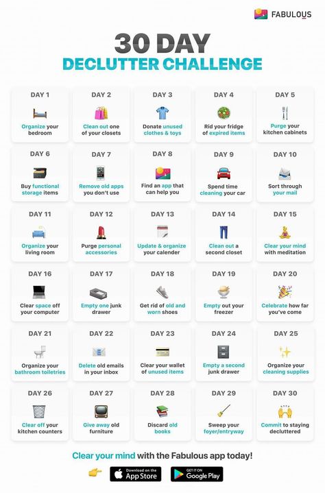 Declutter Challenge Get organized! 30 Day Declutter Challenge, 30 Day Declutter, Minimalist Bedroom Men, Men Decor, Home Minimalist, Declutter Challenge, Concrete Interiors, Manly Decor, House Cleaning Checklist