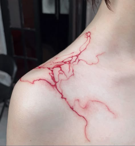 Biomech Tattoo, Red Veins, 4 Tattoo, Dream Tattoos, Piercing Tattoo, Creative Tattoos, Body Mods, Pretty Tattoos, Body Tattoos