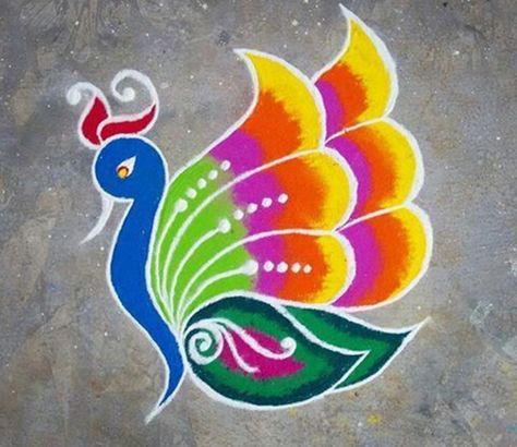 Diwali 2017: Easy rangoli patterns and designs to enhance your Diwali decor Easy Rangoli Patterns, Rangoli Designs For Diwali, Rangoli Designs For Competition, Indian Rangoli Designs, Diwali Design, Rangoli Easy, Peacock Rangoli, Rangoli Designs Simple Diwali, Rangoli Simple