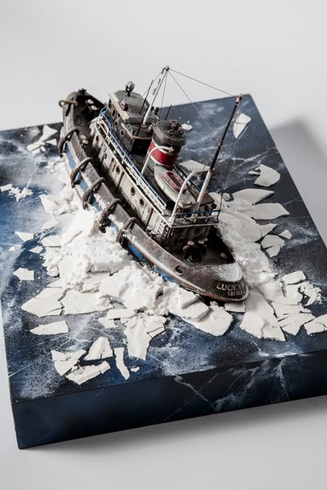 Lego Boat, Deadliest Catch, Cyberpunk Design, Model Ship Building, Military Modelling, Tug Boats, Model Boats, Shipwreck, Model Ships