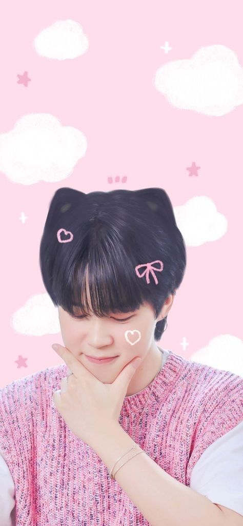 Park Jimin Cute Wallpaper, Bts Pink Wallpaper, Jimin Cute Wallpaper, Cute Jimin, Cute Mochi, Jimin Cute, Seni Korea, Kpop Lockscreen, Jimin Cute Selca