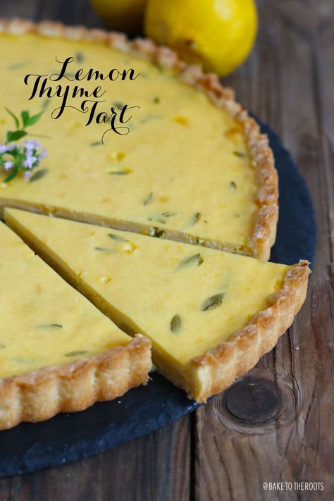 Goat Cheese Quiche, French Tart, Tartlets Recipe, Dessert Pies, Thyme Recipes, Lemon Cakes, Cheese Quiche, Lemon Thyme, Easter Dinner Recipes