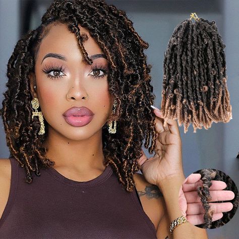 Afro Twist Hairstyles Faux Locs, Faux Locs Hairstyles For Women Short, Crochet Faux Locs Hairstyles For Women, Butterfly Locks Hairstyle, Butterfly Dreadlocks, Short Goddess Faux Locs, Short Faux Locs Shoulder Length, Short Faux Locs Hairstyles, Faux Locs Hairstyles For Women