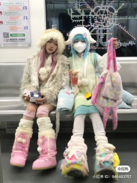 Harajuku Girls Fashion, Harajuku Fall Fashion, Harajuku Fashion Y2k, Shinora Fashion, Yabi Chinese Fashion, Harajuku Winter Fashion, Yamikawaii Fashion, Kawaii Usernames, Yabi Fashion