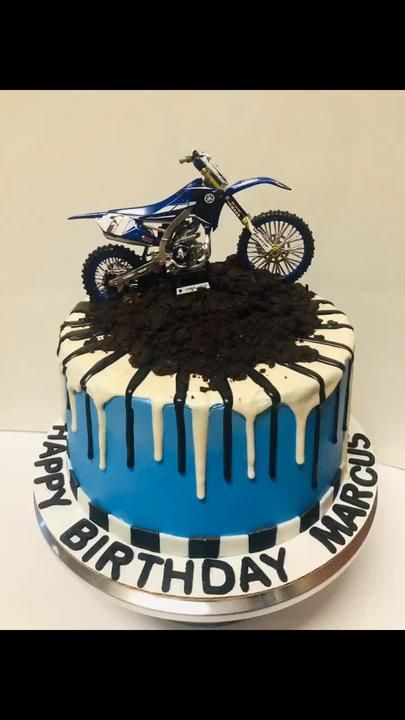 Dirt Bike Cake #dirtbike #bikecake #dirtbikecake #motorcyclecake #el... | TikTok Dirt Bike Birthday Cake, Bike Birthday Cake, Dirt Bike Cake, Bike Cake, Motorcycle Cake, Bike Birthday, Bike Cakes, Dirt Bike Birthday, Cake Making