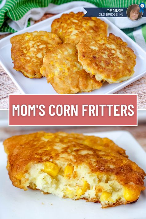 old-fashioned corn fritters recipe Keto Corn Fritters, How To Make Corn Fritters, Potato Corn Fritters Recipe, Corn Fritters With Bisquick, Fried Corn Cakes Recipe, Corn Meal Fritters, Corn And Mashed Potato Fritters, Gf Corn Fritters, Corn Fritter Pancakes