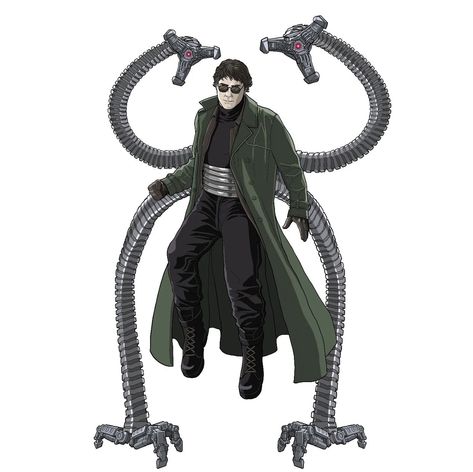 Doc Ock Concept Art, Doctor Octopus, Doc Ock, Tron Evolution, Spider Man Trilogy, Dr Octopus, Octopus Drawing, Daredevil Comic, Gundam Build Fighters