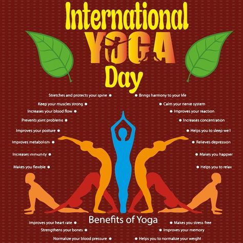 International day of yoga illustration | Premium Vector #Freepik #vector Yoga Day Posters, Poster For Yoga Day, International Yoga Day Drawing, World Yoga Day Posters, International Yoga Day Poster, Poster On International Yoga Day, Access Bars, Wish Board, Yoga Illustration