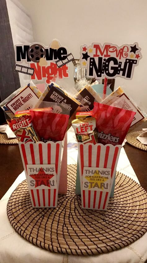 Hollywood Gifts Ideas, Teacher Appreciation Movie Theme, Teacher Appreciation Hollywood Theme, Teacher Appreciation Gifts Popcorn, Pto Teacher Appreciation Ideas, Hollywood Teacher Appreciation, Employee Appreciation Gifts Diy, School Nurse Appreciation Gifts, Appreciation Station