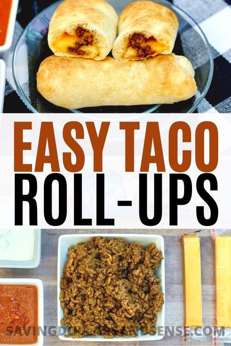 Taco Pizza Rolls, Taco Roll Ups, Pizza Appetizer, Taco Roll, Pizza Roll Up, Refrigerated Pizza Dough, Delicious Tacos, Meat Pizza, Cheese Tacos