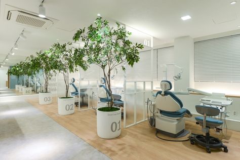 Small Tree Dental Clinic by D&A Partners, Chungju – South Korea » Retail Design Blog Orthodontic Office Design, Doctor Office Design, Orthodontic Office, Pediatric Dental Office, Healthcare Interior Design, Dental Office Design Interiors, Dental Office Decor, Dental Design, Pediatric Dental