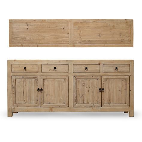 Add the finishing touch to your decor with this sideboard from Artissance. It features a spacious top surface and shelves that are ideal for all your storage needs. Sideboard With Drawers And Cabinets, French Country Sideboard, Distressed Sideboard, Custom Sideboard, Traditional Sideboard, Diy Sideboard, Reclaimed Wood Sideboard, Rustic Sideboard, Florida Decor