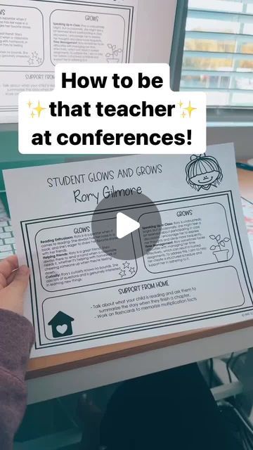 Aimee Jensen on Instagram: "Want to make conferences effortless this year? These glows and grows worksheets are going to save tons of time! There’s a comment bank included for grades k-5, you’ll be prepped in no time! Comment an ear emoji for the link👂  #iteach #teacherlife #iteachfirst #teacherspayteachers #iteachsecond #teachersofinstagram #teacherproblems #tpt #kindergarten #kindergartenteacher #teachergram #iloveteaching #classroom #preschoolteacher #earlychildhoodeducation #elementaryteacher #iteachthird #teachertipsandtricks #teacherauthor #teachersofinsta #instateachers #teacherfriends #teachingisfun" Glows And Grows, Teacher Problems, Back To School Night, School Night, Beginning Of Year, Class Management, Teacher Friends, Preschool Teacher, Kindergarten Teachers