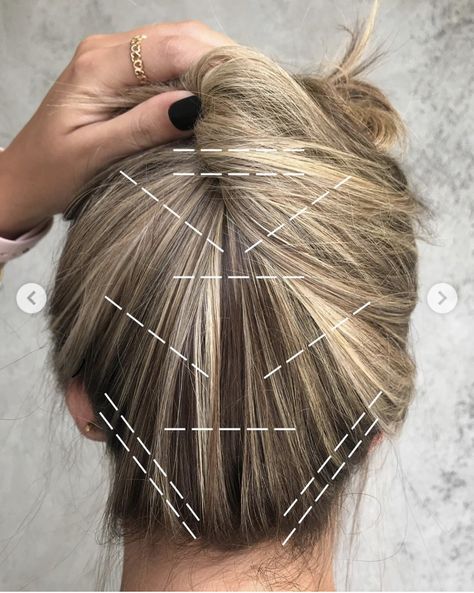 Hair Color Placement, Hair Foils, Redken Hair Color, Redken Hair Products, Blond Balayage, Hair Color Formulas, Hair Techniques, Ombré Hair, Hair Color Techniques