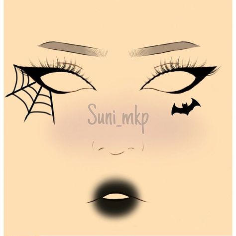 Halloween Basic Makeup, Simple Halloween Makeup Looks Eyeliner, Halloween Makeup Simple Easy, Basic Halloween Makeup, Spider Web Eyeliner, Lip Makeup Art, Halloween Lip Makeup, Lip Makeup Ideas, Maquillage Halloween Simple