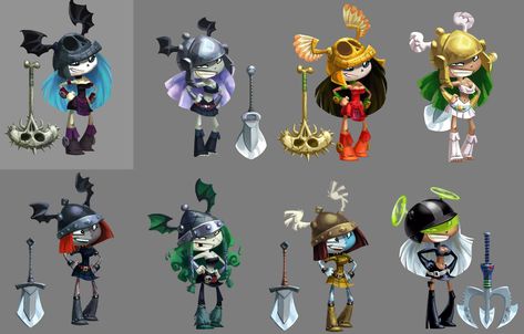 Rayman Adventures, Rayman Origins, Rayman Legends, Character Model Sheet, Mermaid Art, Character Modeling, Video Game Characters, Creature Design, Iconic Characters