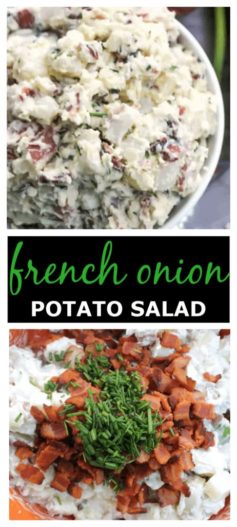 French Onion Potato Salad Potatoe Salad, French Onion Dip, Onion Dip, Yummy Salad Recipes, Red Feather, Potatoe Salad Recipe, Green Onion, Summer Favorites, Potato Dishes