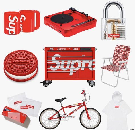 Supreme Merch, Supreme Accessories, Cc Furniture, Merch Ideas, Gift Bags, Animal Pictures, Lookbook, Cafe, Branding