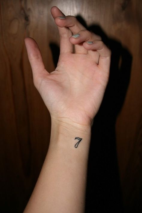 74 Of The Tiniest, Most Tasteful Tattoos Ever  This is the style of font I want for "17." Kpop Tattoos, Tiny Tattoos For Women, Tattoo Placements, 7 Tattoo, Army Tattoos, Tato Henna, Number Tattoos, Bts Tattoos, Tasteful Tattoos