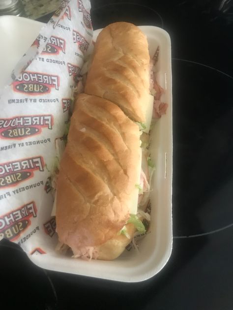 #hooknladder #sub #firehouse Firehouse Subs, Panini Sandwich, Fire House, Dump Ideas, Soul Food Dinner, Sub Sandwiches, Favorite Meals, Food Dinner, Eat To Live