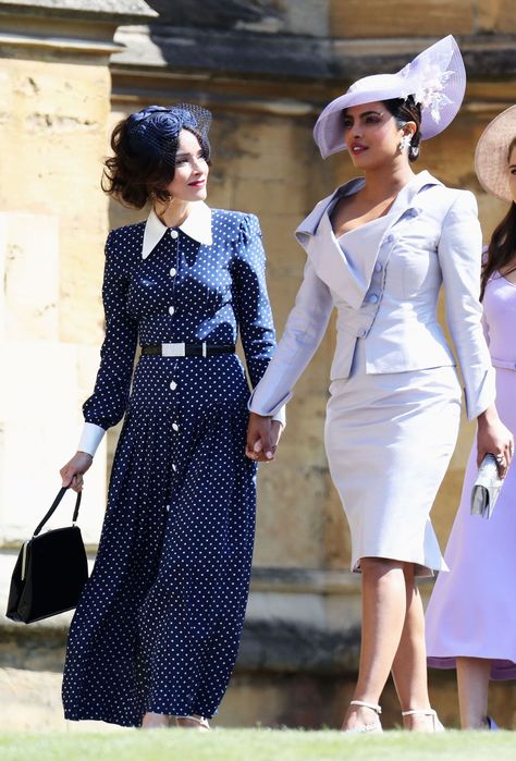 The Whole Suits Cast Arrives at the Royal Wedding- HarpersBAZAAR.com Suits Cast, Royal Wedding Guests Outfits, Curvy Bridesmaid Dresses, Royal Wedding Outfits, Meghan Wedding, Harry And Meghan Wedding, Wedding Outfits For Family Members, Royal Wedding Gowns, Prinz Charles