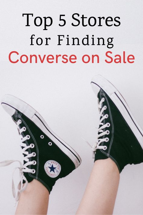 Top 5 Stores for Finding Converse on Sale #bradsdeals #converse #conversedeals #sneakers #sneakerdeals #deals #sale #ootd #discount Where To Buy Converse, Converse Shoes On Sale, Cheap Converse, Converse Low, Converse Low Tops, Converse Style, Shoes On Sale, Famous Footwear, Converse Sneakers