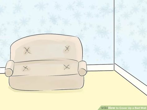 How to Cover Up a Bad Wall: 15 Steps (with Pictures) - wikiHow Cool Walls, A Bad, The Wall, Cover Up, Repair, Wall