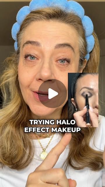 ALEX | EASY BEAUTY & STYLE TIPS on Instagram: "Halo effect eyeshadow tutorial for hooded or droopy eyelids. How do you like the look? Will you try it? Vote below ⬇️   To shop this post comment HALO101 without spaces and get links in your DM⬇️   I am using Soft Glam II mini palette @anastasiabeverlyhills   Save for future use and share with friends!  Follow for more easy and fun ideas and tips on beauty and style for women over 40.  #eyeshadowtutorial  #hoodedeyes  #haloeyeshadows #makeuptutorial   Eyeshadow tutorial for hooded or droopy eyes Halo eyeshadows" How To Do Eye Makeup For Hooded Eyes, Soft Glam Hooded Eyes, Glitter Eye Makeup Looks, Makeup Looks For Hooded Eyes, Halo Eyeshadow, Hooded Eye Makeup Tutorial, Droopy Eyelids, Droopy Eyes, Halo Effect