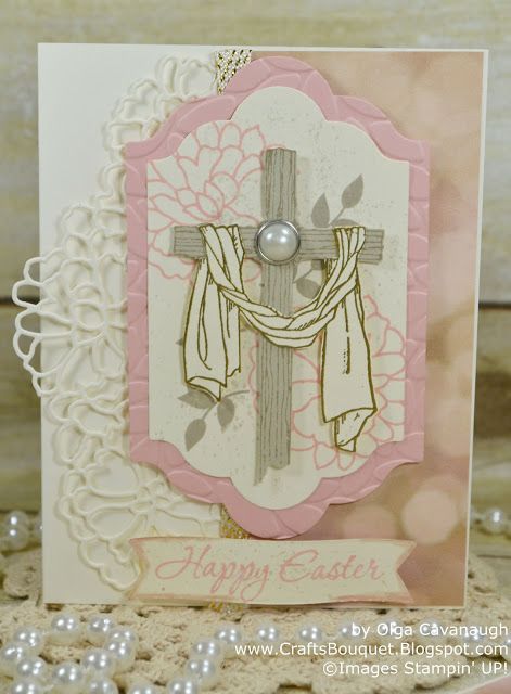 Stampin Up Easter Message, Stampin Up Easter Cards, Stampin Up Easter, Easter Messages, Easter Cards Handmade, Easter Religious, Easter Greeting Cards, Easter Blessings, Easter Cross