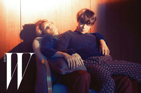 Taemin, Kai for 'Daisy Illusive' W Korea August '15 Taemin Kai, Taemin And Kai, Onew Jonghyun, Shinee Taemin, Rap God, W Korea, W Magazine, Lu Han, Bff Goals