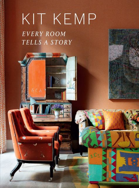 Interior designer Kit Kemp is known for her cheerful spaces, including the Ham Yard Hotel, the Crosby Street Hotel, and the Whitby Hotel—all part of a group of luxury properties in London and New York that she owns with her husband. In Every Room Tells a Story (Hardie Grant, $50), Kemp gives readers a look at the process behind her stylish projects. Ham Yard Hotel, Firmdale Hotels, Chelsea Textiles, Kit Kemp, Design Hotel, London Hotels, Stunning Interiors, A Living Room, Harper's Bazaar