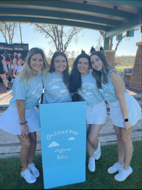 Cloud 9 Big Little Reveal, Big Lil, Sorority Big Little, On Cloud Nine, Big Little Reveal, Sorority Life, Cloud Nine, Cloud 9, Big Little