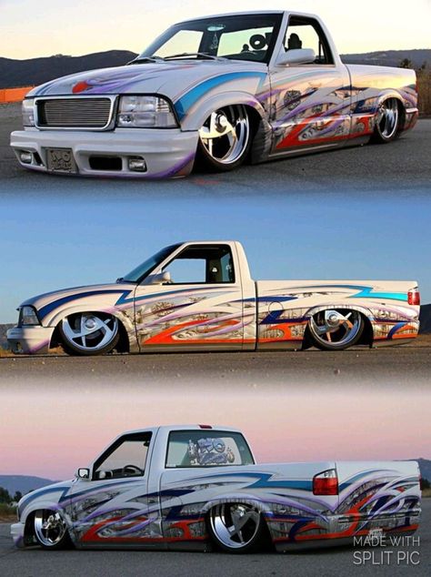 Diy Truck Mods, Truck Paint Jobs, 49ers Pictures, Slammed Trucks, Bagged Trucks, Auto Paint, Dropped Trucks, Car Concept, Mini Truck