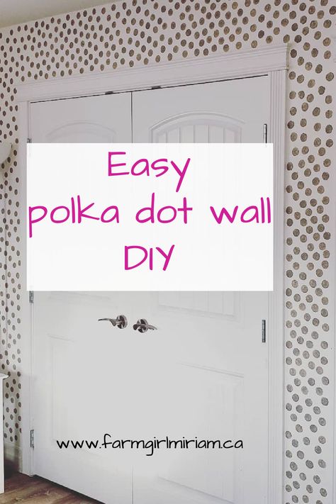 Painting Dots On Walls, Painted Polka Dot Wall, Paint Polka Dots On Wall, Painted Dots On Wall, Hand Painted Polka Dot Wall, Polka Dot Accent Wall Bedroom, Painting Polka Dots On Wall, Paint Pattern On Wall, Diy Mural Wall Paintings Easy