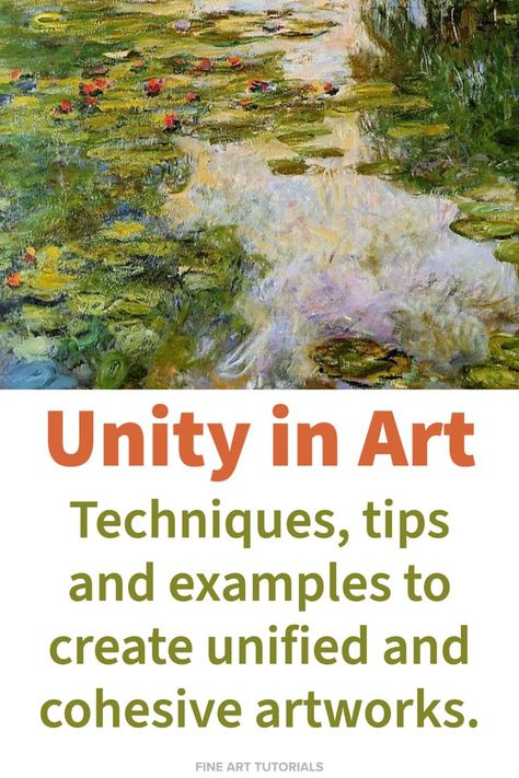 Unity In Art, Line Art Lesson, Art Definition, Famous Artworks, Harmony Art, Art Biz, Balance Art, Beginner Art, Art Terms